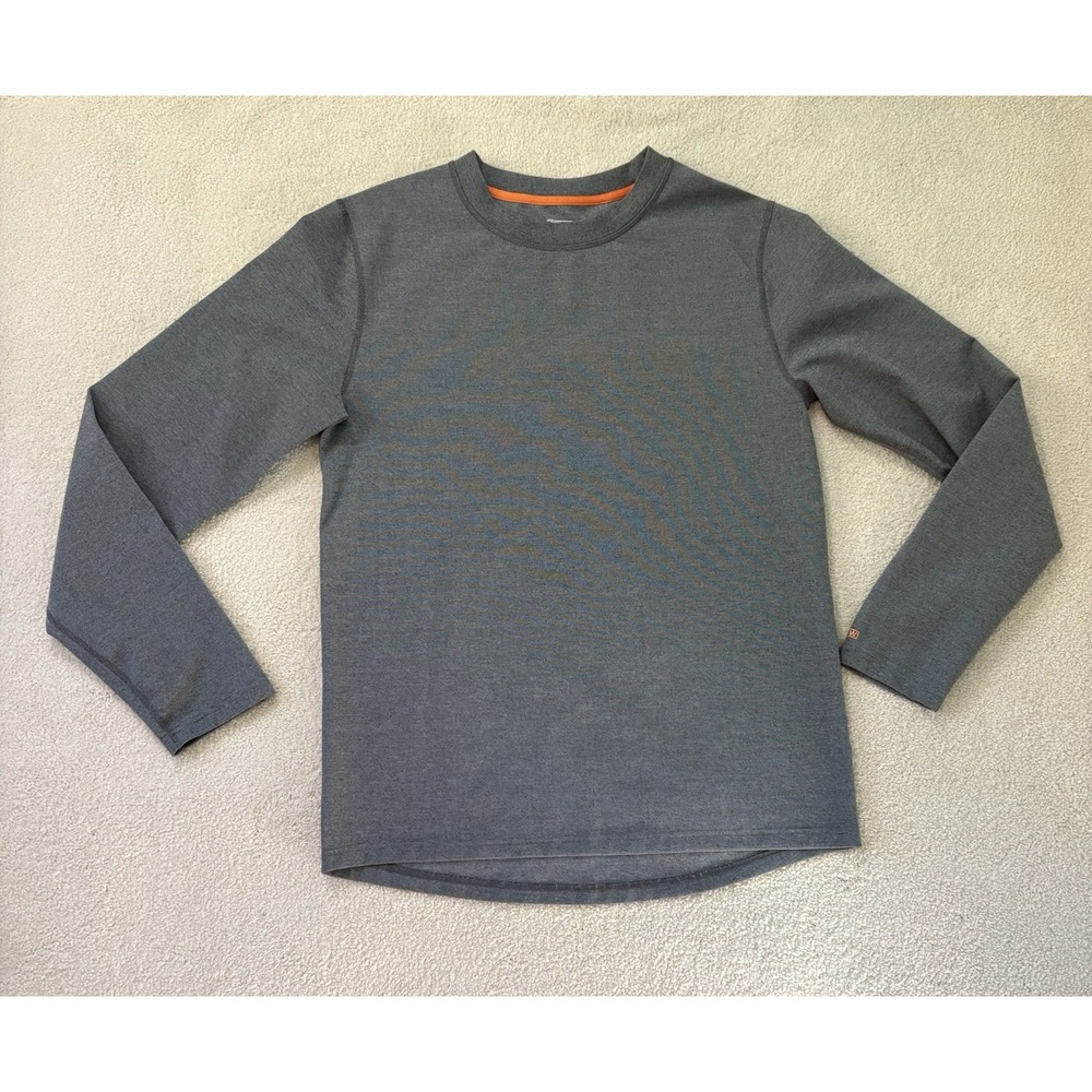 Omni-Wool Base Layer Shirt Mens XXL Gray Long Sleeve Pullover Polyester/Wool